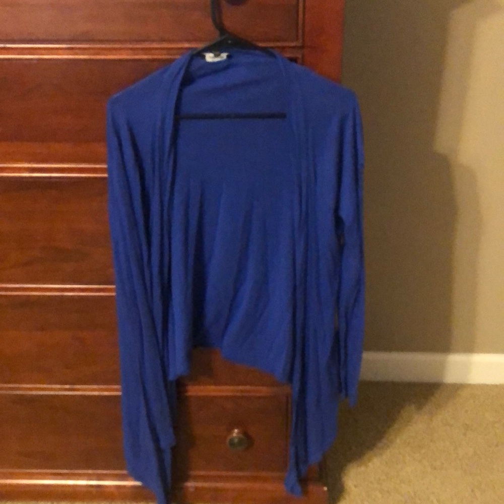 Express women’s blue cardigan